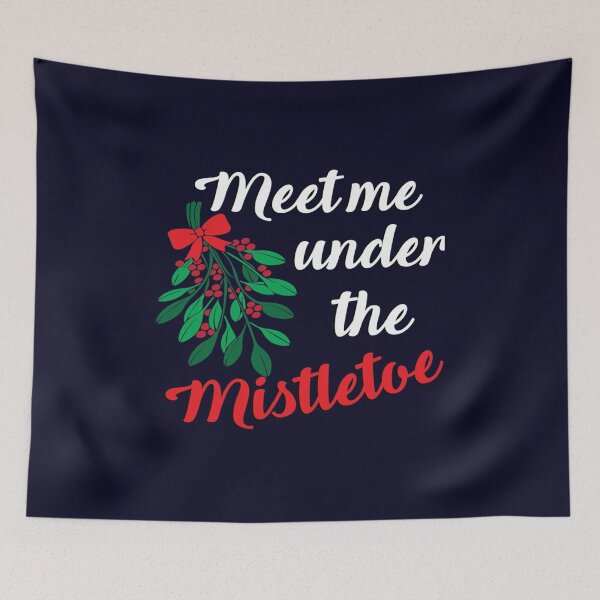 Item preview, Christmas Meet me under the mistletoe designed and sold by NirVenaArt.