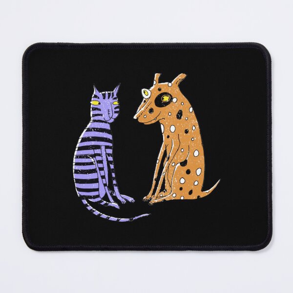 Item preview, Opposites Attract Cat and Dog designed and sold by NirVenaArt.