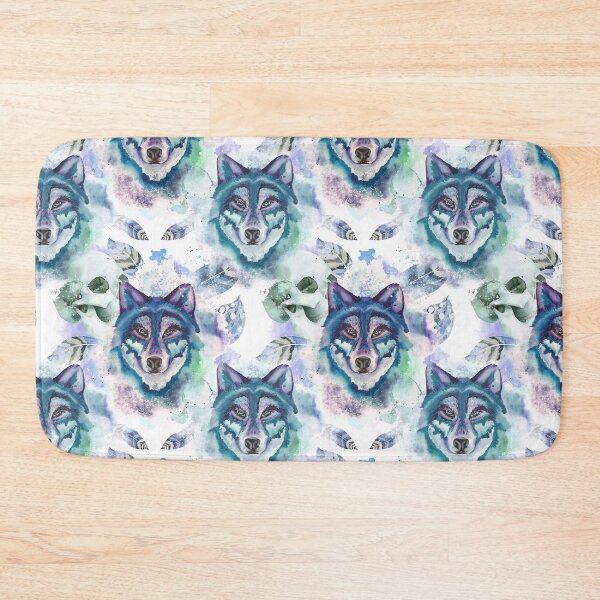 Item preview, Watercolor Wolf Pattern  designed and sold by Nora Gad.