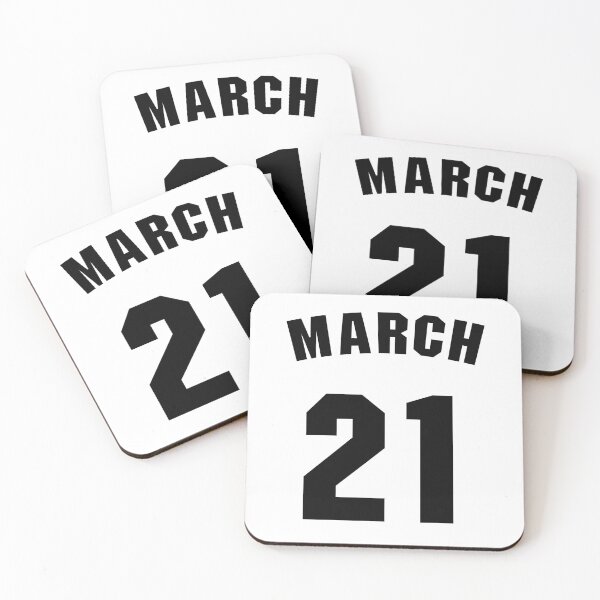 Item preview, Date of birth  21 March birthday gift sport design designed and sold by Panya-Design.