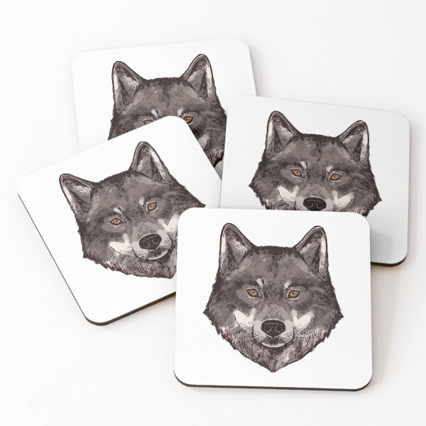 Item preview, wolf's head drawing designed and sold by JAG2B.
