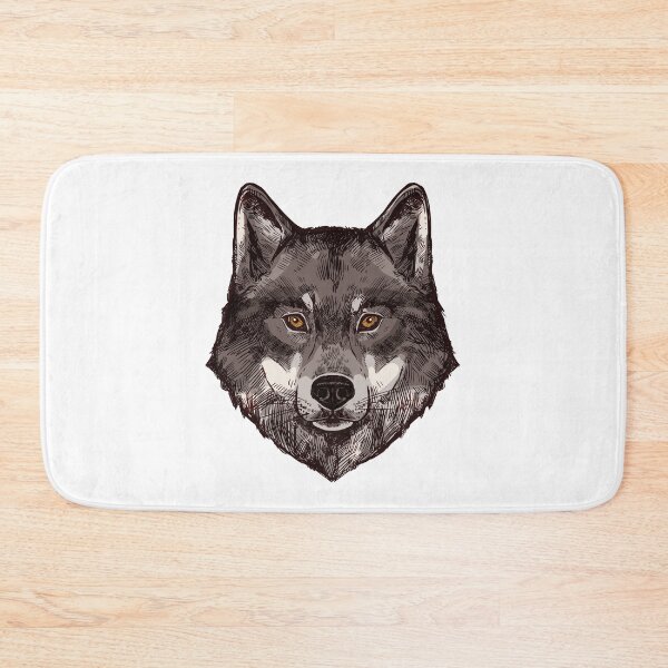 Item preview, wolf's head drawing designed and sold by JAG2B.