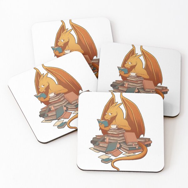 Item preview, Dragón leyendo libros designed and sold by MatildaWatson.