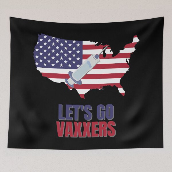 Item preview, Let's Go Vaxxers USA Pro-Vaxx Political Design designed and sold by Nathalie Aynié.
