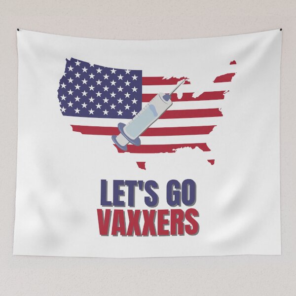 Item preview, Let's Go Vaxxers USA Pro-Vaxx Political Design designed and sold by Nathalie Aynié.