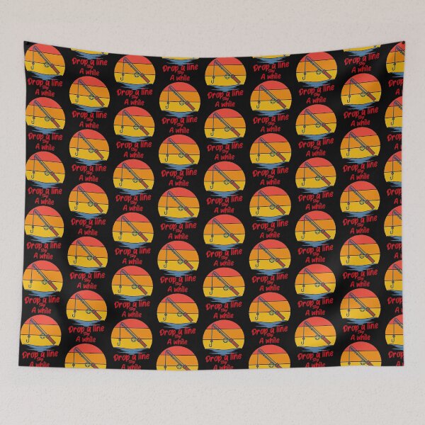 Item preview, Drop a line stay a while-fishing. designed and sold by DesignedBySnip.