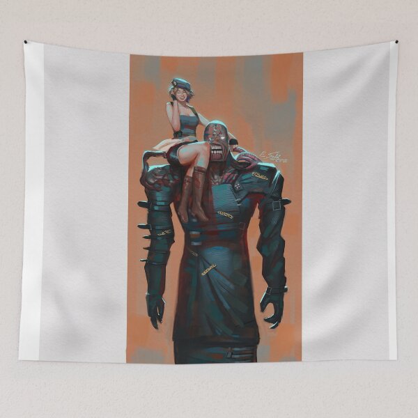 Item preview, Jill and Nemesis - Resident Evil 3 - Fanart by Eliott Sontot designed and sold by Eliott Sontot.