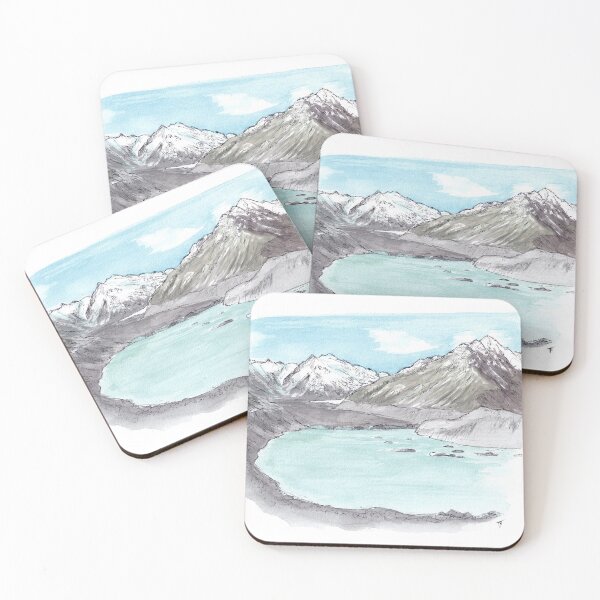 Item preview, Tasman Glacier Watercolour designed and sold by Tom Napper Design.