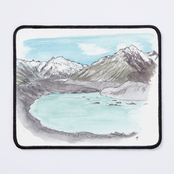 Item preview, Tasman Glacier Watercolour designed and sold by Tom Napper Design.