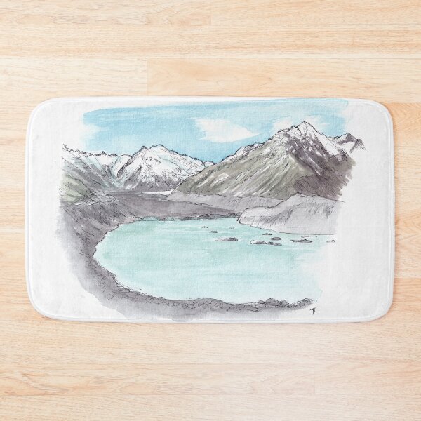 Item preview, Tasman Glacier Watercolour designed and sold by Tom Napper Design.