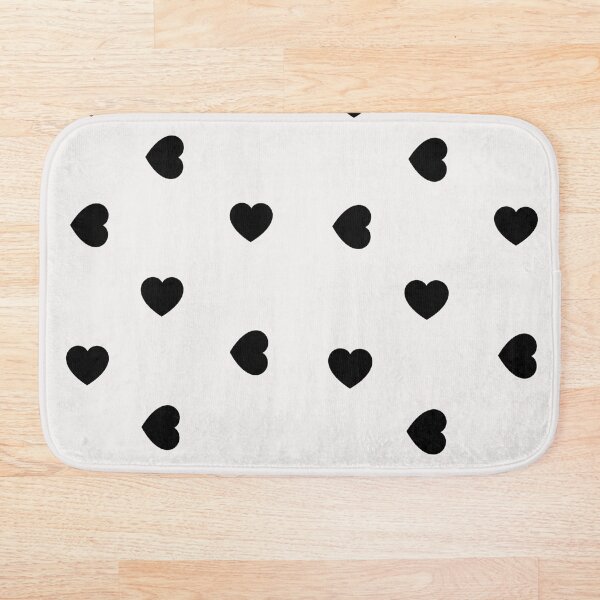Item preview, Black Love Hearts on Off-White Background Pattern designed and sold by linime1984.