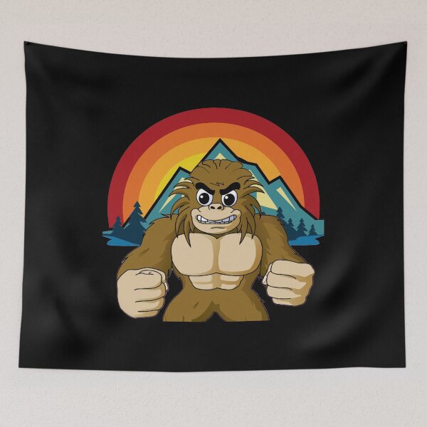 Item preview, Funny Angry Bigfoot Mountain Sasquatch Hunter designed and sold by RGRamsey.