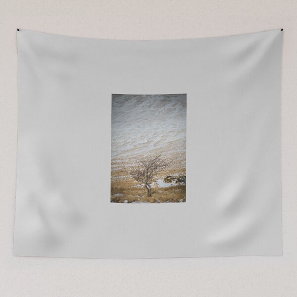 Item preview, Solitary Tree against the Snowy Hillside designed and sold by heidipics.