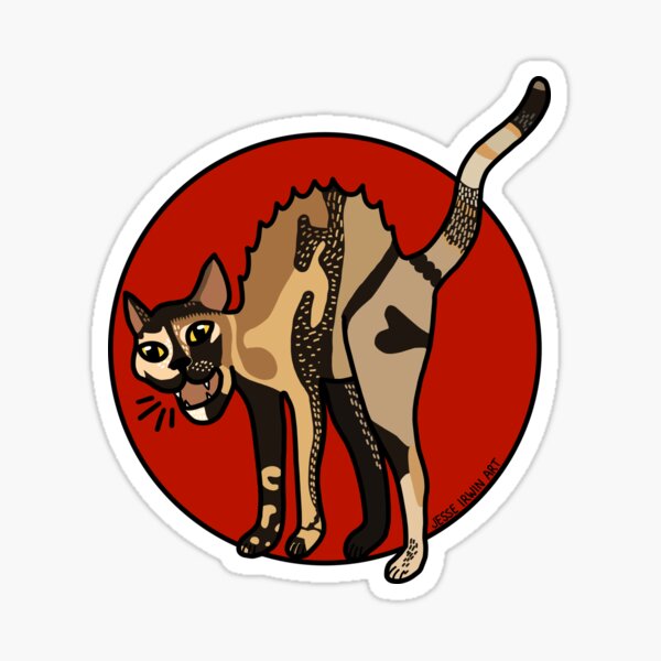 IWW Wildcat Jean (sans Jorts) Sticker