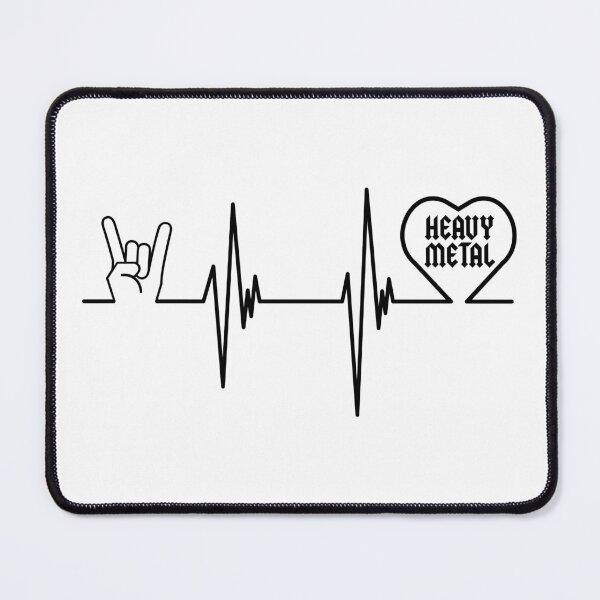 Item preview, Heavy Metal Heartbeat Metalhead Horns designed and sold by playloud.