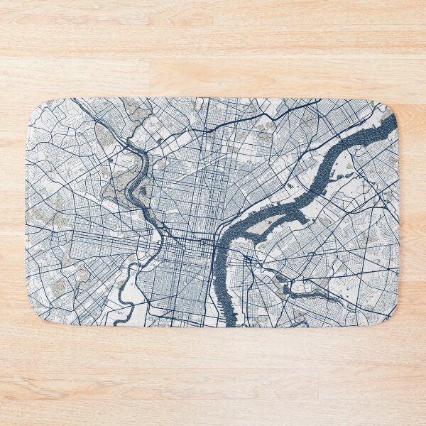 Item preview, Philadelphia City Map of Pennsylvania, USA - Coastal designed and sold by deMAP.