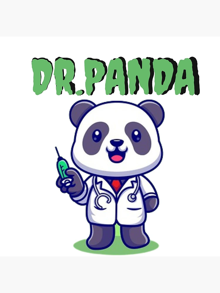 Dr.Panda-funny doctor panda-cute cartoon Poster for Sale by Alreweny