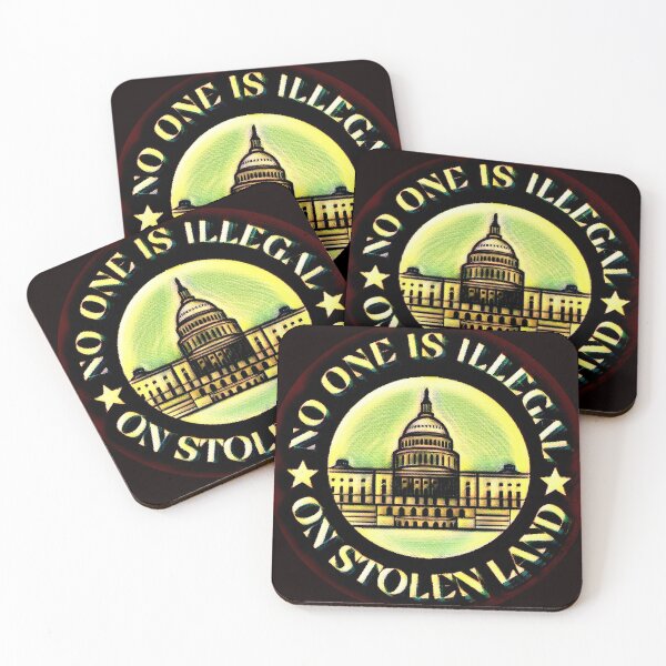 Item preview, NO ONE IS ILLEAGLE ON STOLEN LAND designed and sold by jmed70.