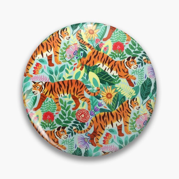Item preview, Thriving Tiger Tangle & Funky Flora  designed and sold by TigaTiga.