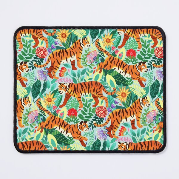 Item preview, Thriving Tiger Tangle & Funky Flora  designed and sold by TigaTiga.