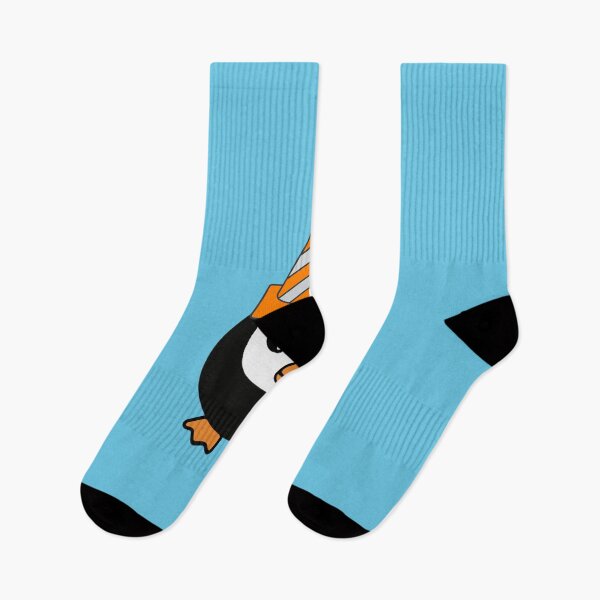 Item preview, Penguin Wearing A Traffic Cone Hat Sticker designed and sold by VkovskiGlimm.