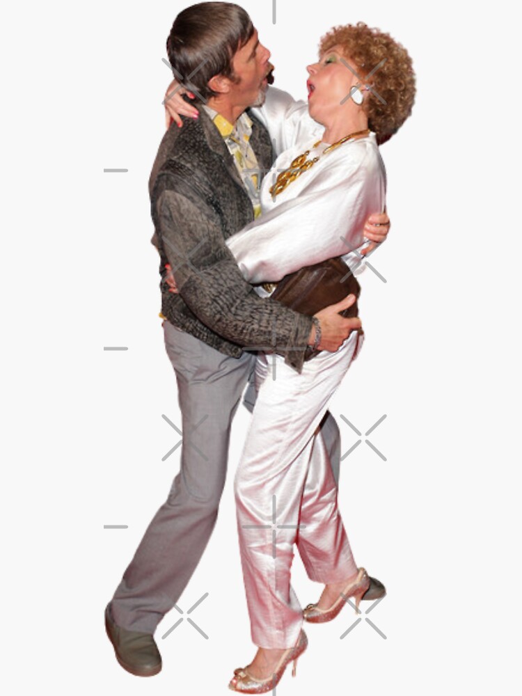"The Classic Kath and Kel Kiss" Sticker for Sale by Quoteeble Redbubble