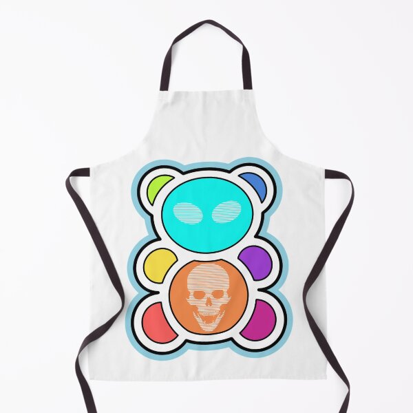 Item preview,  Cyber bear cub with white eyes and a skull on his stomach V3 designed and sold by Andrew Shishkin.