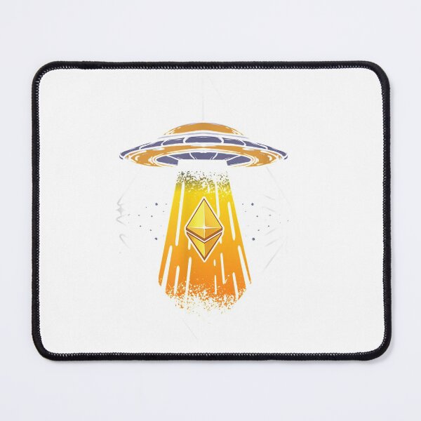 Aperçu de l'œuvre Crypto-monnaie Ethereum ETH Alien UFO Blockchain Crypto ETH T-shirt créée et vendue par BaseLance.