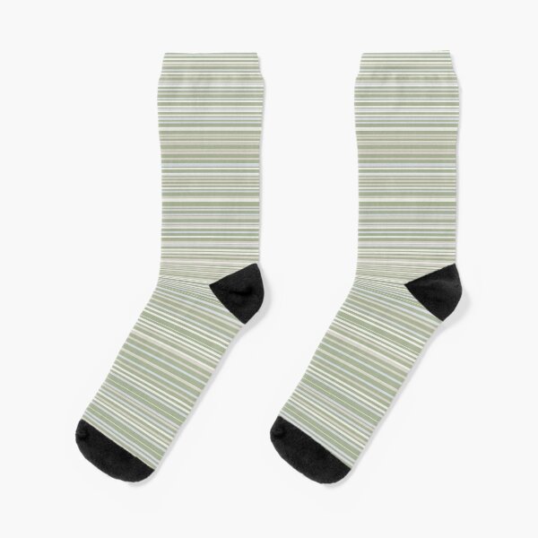 Aperçu de l'œuvre Fines Rayures Vert Sauge - Motif Rayé Beige Sauge Gris Crème créée et vendue par kierkegaard.