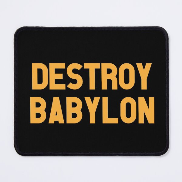 Item preview, Destroy Babylon reggae tshirt designed and sold by kingmadstudio.