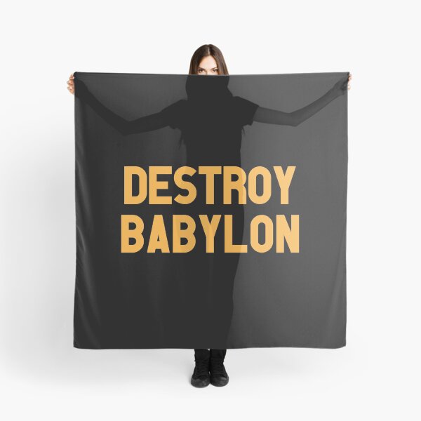 Item preview, Destroy Babylon reggae tshirt designed and sold by kingmadstudio.
