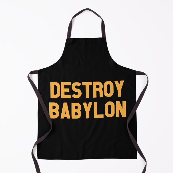 Item preview, Destroy Babylon reggae tshirt designed and sold by kingmadstudio.