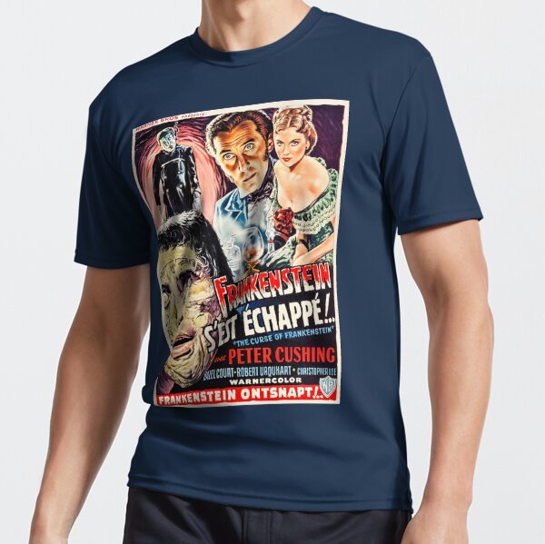 The Curse of Frankenstein Vintage Belgian Poster 1957 | Active T-Shirt