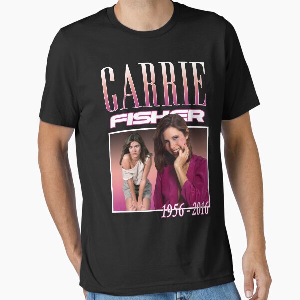 Vista previa del artículo con la obra «Camisa Retro Carrie Fisher», diseñado y vendido por GoofballGear.