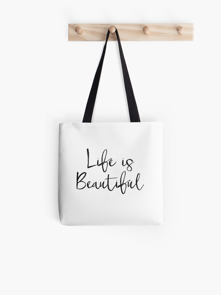 Affiche Scandinave Dorm Wall Art French Printable Affiche Citation French Quote La Vie Est Belle Life Is Beautiful Inspirational Quote Tote Bag By Nathanmoore Redbubble