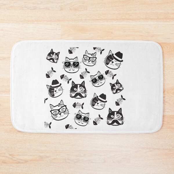 Item preview, cat, glasses and fish designed and sold by JAG2B.