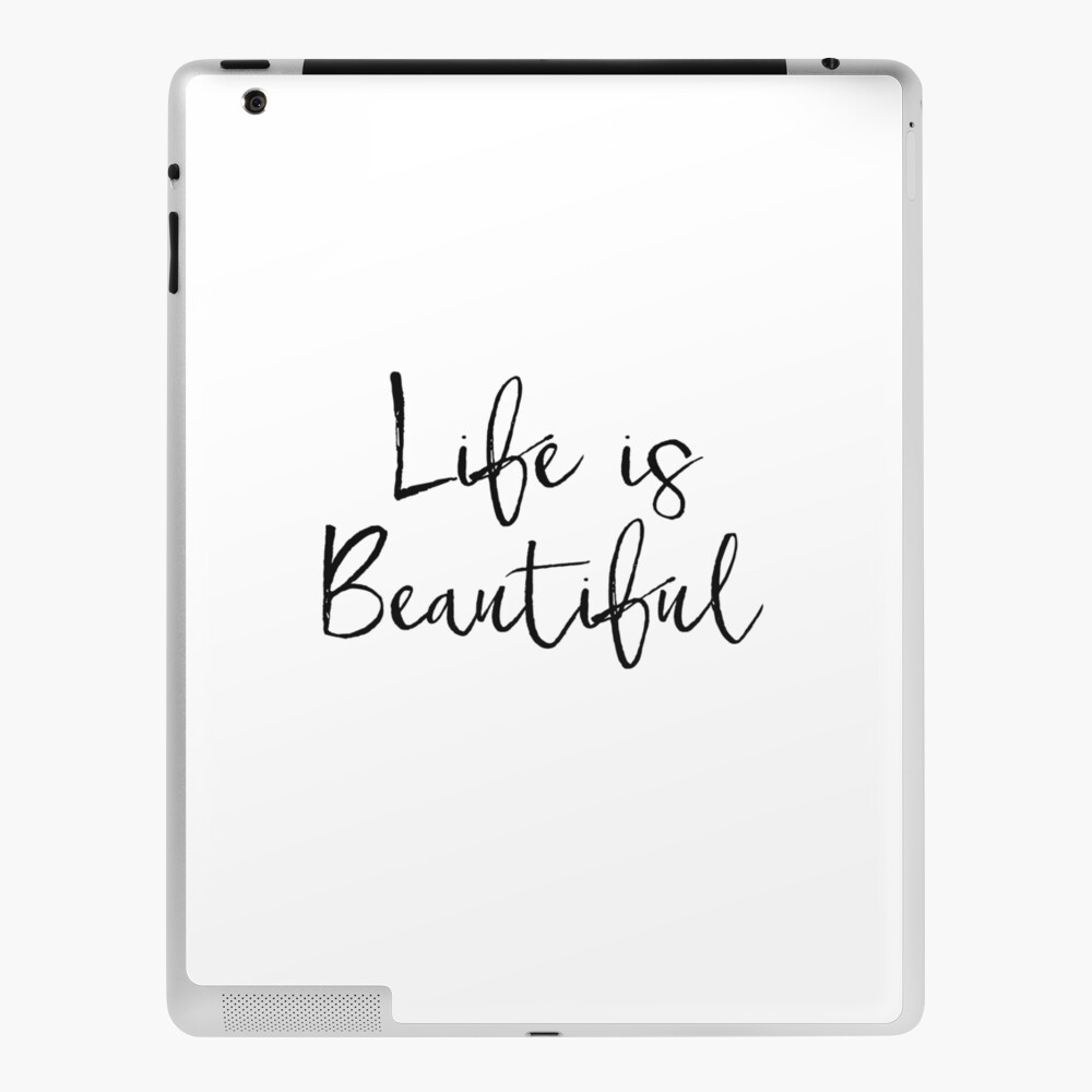 Affiche Scandinave Dorm Wall Art French Printable Affiche Citation French Quote La Vie Est Belle Life Is Beautiful Inspirational Quote Ipad Case Skin By Nathanmoore Redbubble