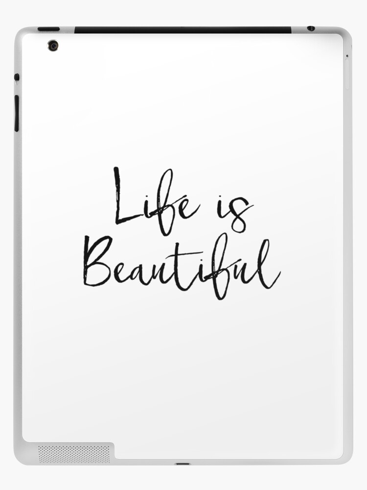 Affiche Scandinave Dorm Wall Art French Printable Affiche Citation French Quote La Vie Est Belle Life Is Beautiful Inspirational Quote Ipad Case Skin By Nathanmoore Redbubble