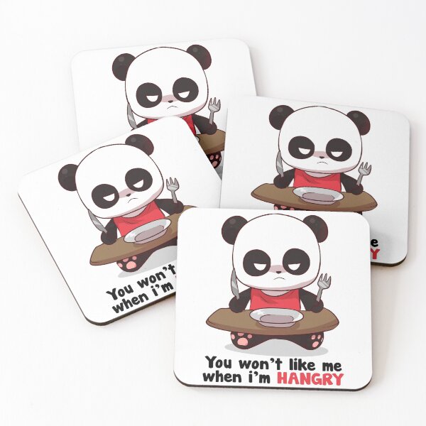 Item preview, You won't like me when I'm hangry! Hungry Panda! Feed Me Now! designed and sold by Mini Pandas.