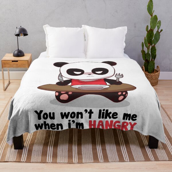 Item preview, You won't like me when I'm hangry! Hungry Panda! Feed Me Now! designed and sold by Mini Pandas.