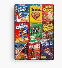 Cereals Boxes Canvas Print