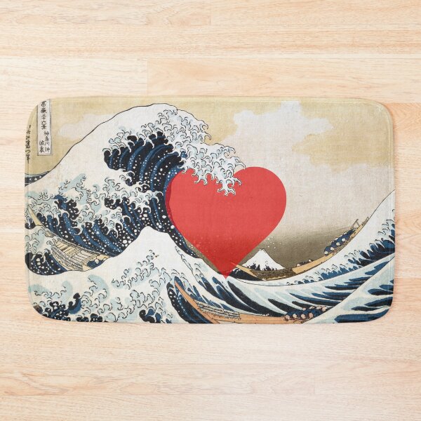 Item preview, Great Wave Kanagawa with Heart designed and sold by Pavnud.