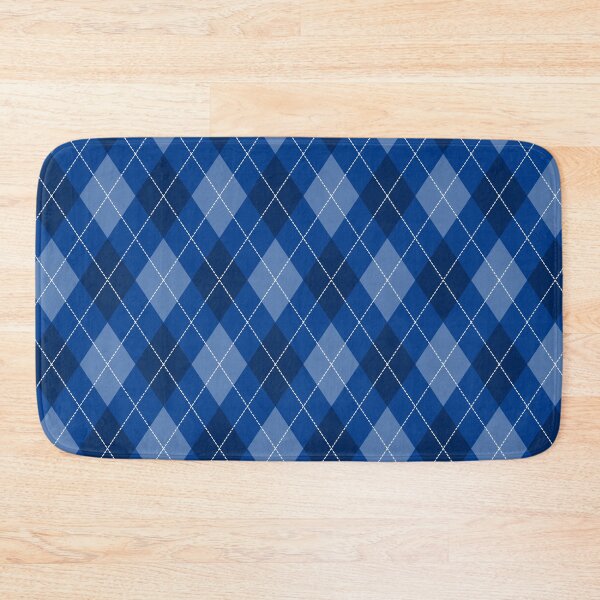 Item preview, Dark Blue Argyle Pattern designed and sold by Happy Puppy Print On Demand.