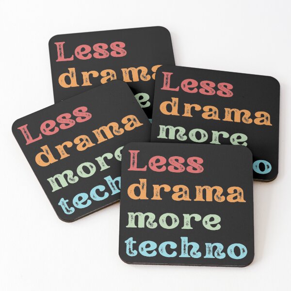 Item preview, Retro Less Drama More Techno Colorful designed and sold by Shop signer.