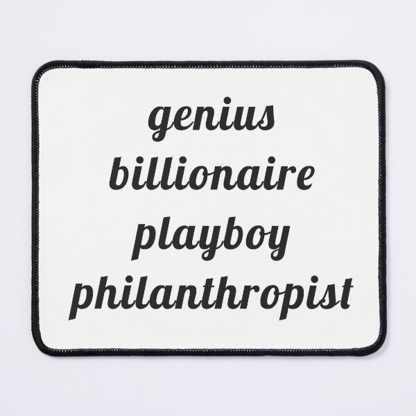 Item preview, genius, billionaire, playboy, philanthropist designed and sold by Theodor Mint.