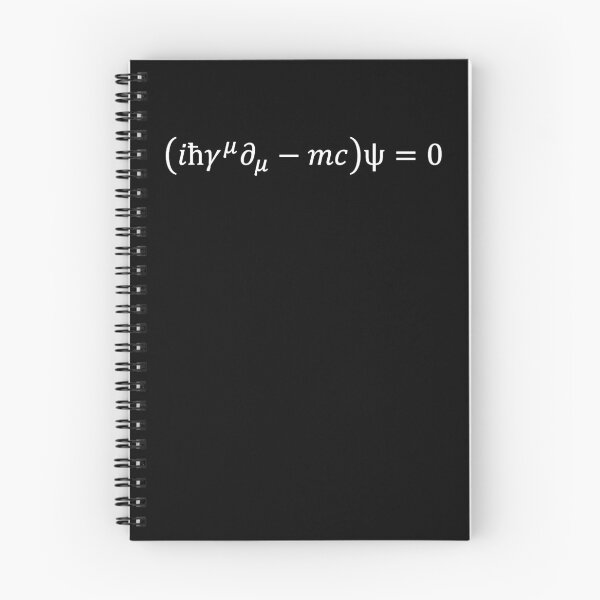 Item preview, Dirac equation of relativistic quantum mechanics dark version designed and sold by NoetherSym.