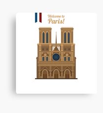 Paris Travel. Famous Place - Notre Dame Canvas Print