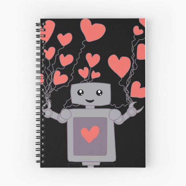 Item preview, Robot Love Fitted V-Neck designed and sold by ThomasinaGreen.