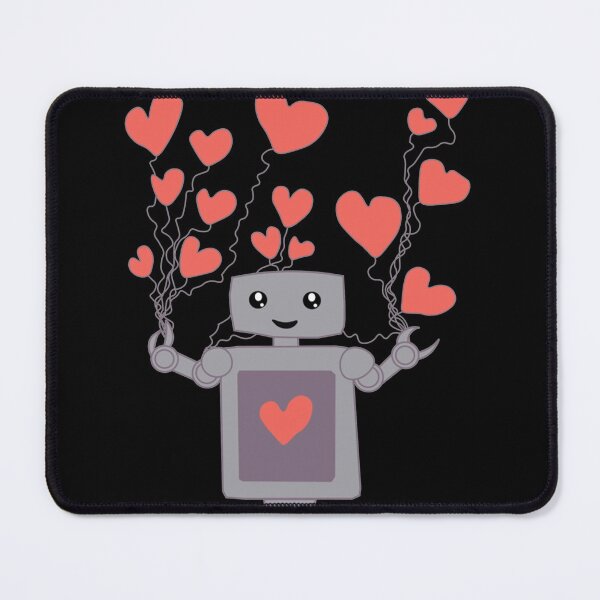 Item preview, Robot Love Fitted V-Neck designed and sold by ThomasinaGreen.
