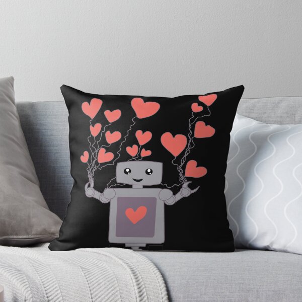 Item preview, Robot Love Fitted V-Neck designed and sold by ThomasinaGreen.